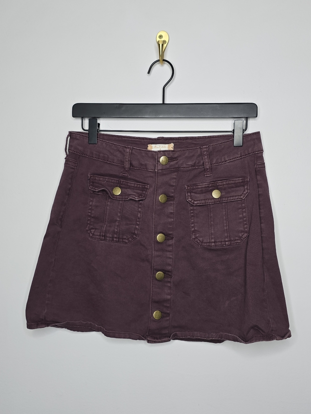 Altar'd State Maroon Mini Skirt Size Small